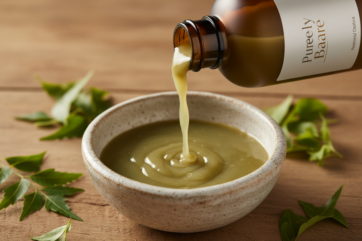 36 Herbs Shampoo – Consistency Shot | Purely Bare