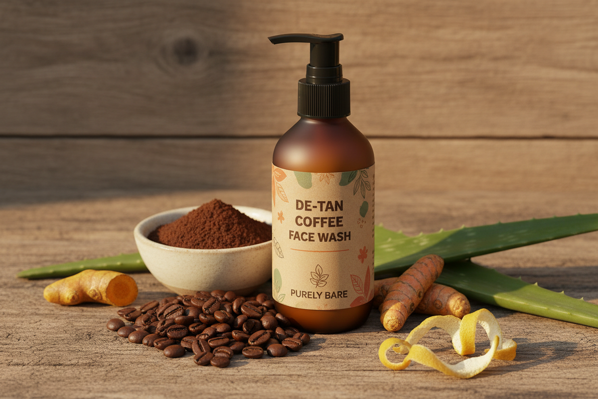 De-Tan Coffee Face Wash – Purely Bare