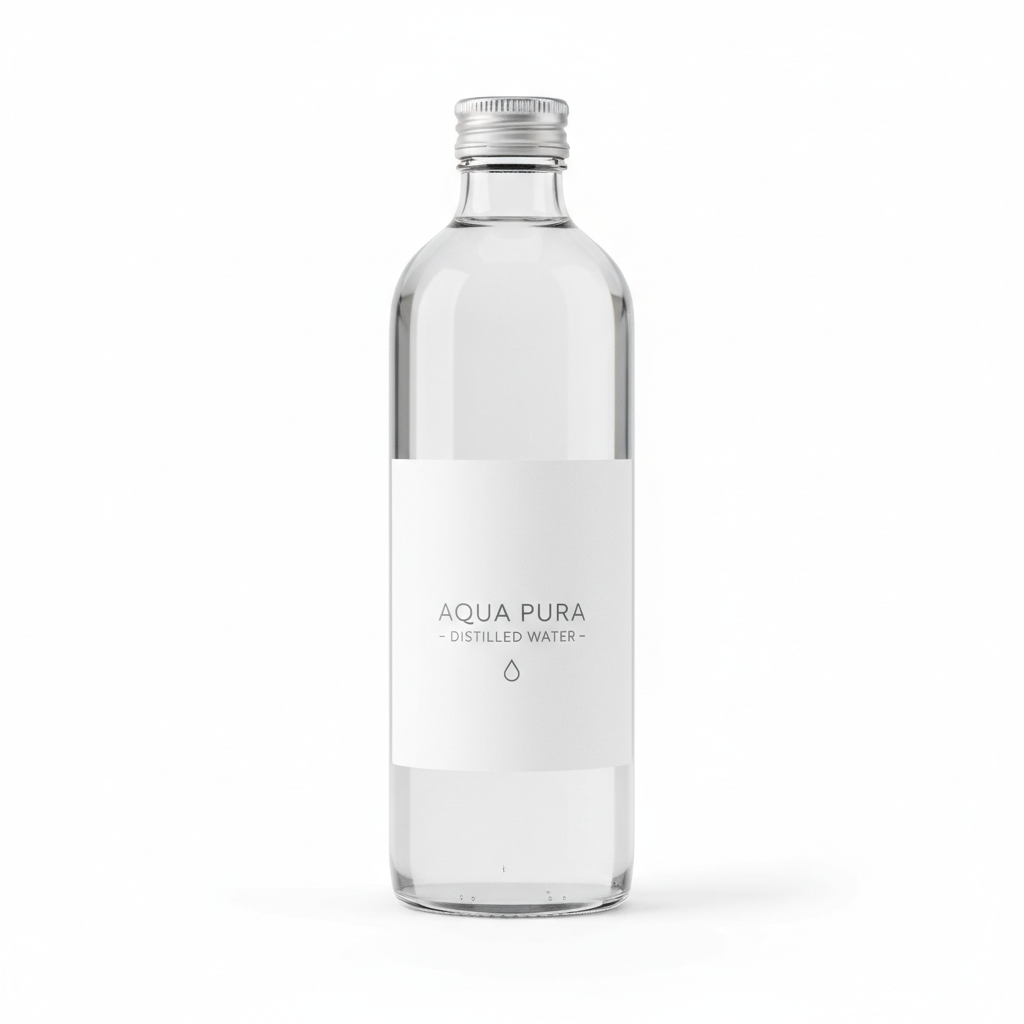 Distilled Water Product Shot